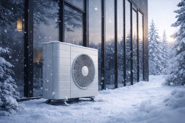 Wärmepumpen arbeiten bei Frost effizient und zuverlässig